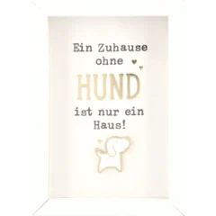 Mini-Bilderrahmen mit Schriftzug "Hund"