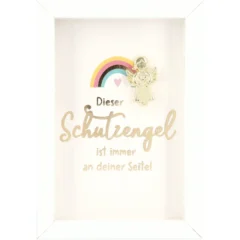 Mini-Bilderrahmen mit Schriftzug "Schutzengel an deiner Seite"