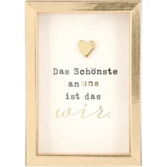 Mini-Bilderrahmen mit Schriftzug "Das Schönste"