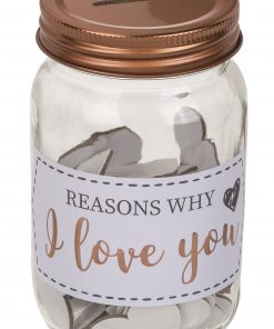 Einmachglas "Reasons why I love you"