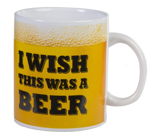 XL Tasse "I wish this was beer"