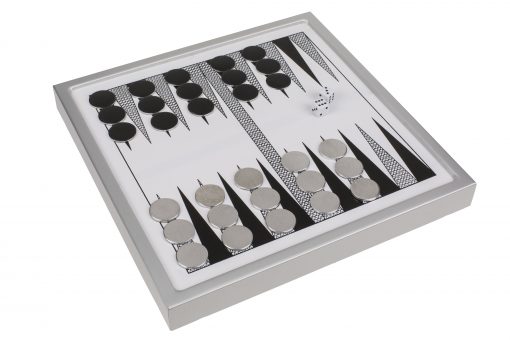 Brettspiel "Backgammon" aus Metall