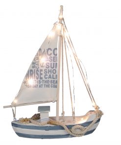 Holz-Segelschiff mit LEDs