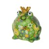 Pomme-Pidou Spardose "Frosch Freddy" Flower Mix, Grün