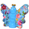 Pomme-Pidou Spardose "Schmetterling Bibi" Autumn Flowers Blau