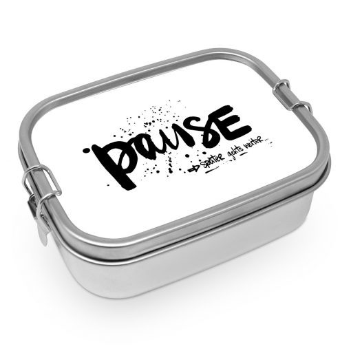 ppd Lunchbox "Pause" aus Edelstahl