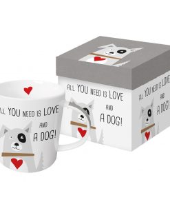 ppd Tasse "Love and Dog" in Geschenkbox