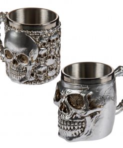 Trinkbecher "Skull" mit Edelstahleinsatz