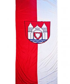 Flagge von Rinteln mit Stadtwappen, 150x400 cm