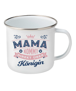 Top-Lady Emaille-Becher Mama (Königin)