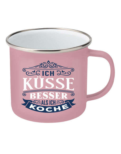 Top-Lady Emaille-Becher Top Lady (Ich küsse