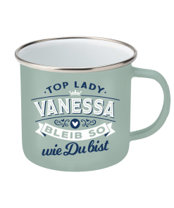 Top-Lady Emaille-Becher Vanessa