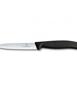 Swiss Classic Gemüsemesser, 10 cm in schwarz