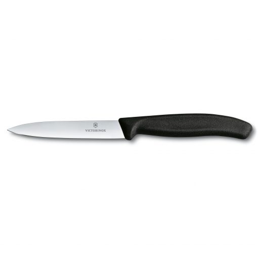 Swiss Classic Gemüsemesser, 10 cm in schwarz