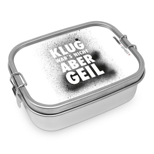 ppd Lunchbox "Klug war's nicht" aus Edelstahl