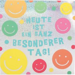 Pop-up-Musikkarte "Heute ist ein ganz besonderer Tag" mit Licht-Effekt