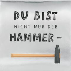 Pop-up-Musikkarte "Du bist nicht nur der Hammer" mit Licht-Effekt