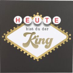 Pop-up-Musikkarte "Heute bist du der King" mit Licht-Effekt