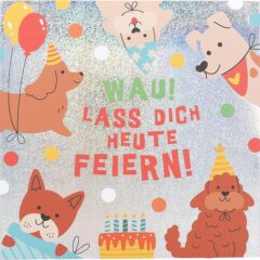 Pop-up-Musikkarte "Wau! Lass Dich heute feiern!" mit Licht-Effekt