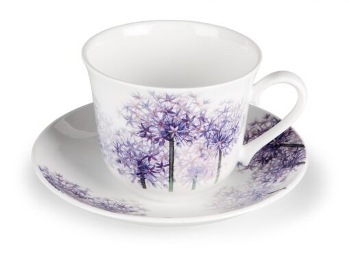 Roy Kirkham Jumbotasse mit Untertasse "Alliums"