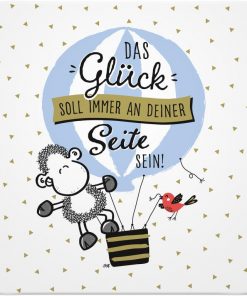 Sheepworld Untersetzer - Das Glück soll immer an deiner Seite sein