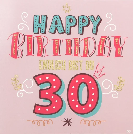 Archie's Hit Mix Musikkarte "Endlich 30"