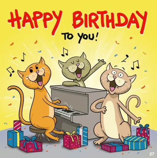 Archie's Hit Mix Musikkarte "Birthday Cats"