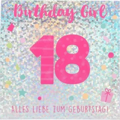 Pop-up-Musikkarte "Birthday Girl" mit Licht-Effekt