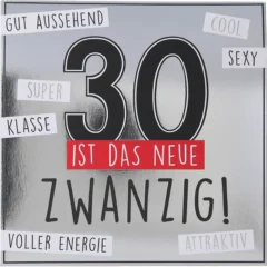 Pop-up-Musikkarte "Das neue Zwanzig" mit Licht-Effekt, zum 30. Geburtstag