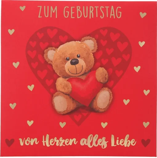 Pop-up-Musikkarte "Alles liebe" mit Licht-Effekt