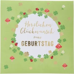 Pop-up-Musikkarte "Glück" mit Licht-Effekt