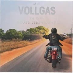 Pop-up-Musikkarte "Vollgas" mit Licht-Effekt