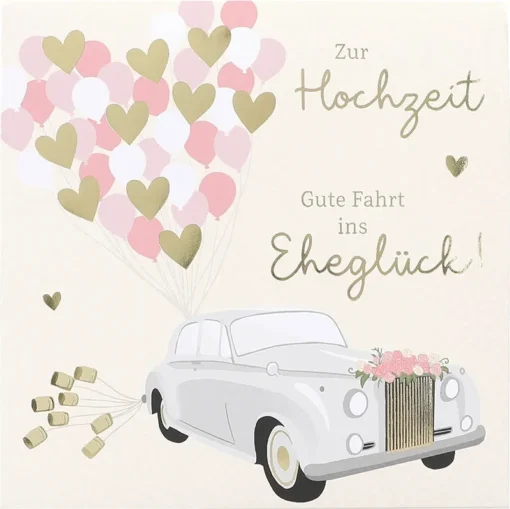 Pop-up-Musikkarte "Gute Fahrt" mit Licht-Effekt