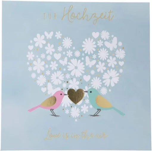 Pop-up-Musikkarte "Love is in the air" mit Licht-Effekt