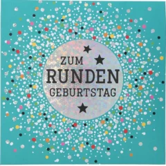 Pop-up-Musikkarte "Runder Geburtstag" mit Licht-Effekt