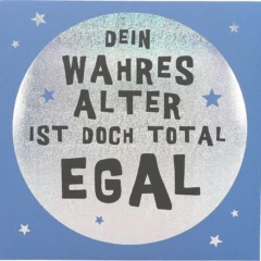 Pop-up-Musikkarte "Wahres Alter" mit Licht-Effekt