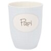 Mea-Living Tasse mit Henkel "Papi" blau