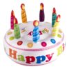 Aufblasbare Torte "Happy Birthday"