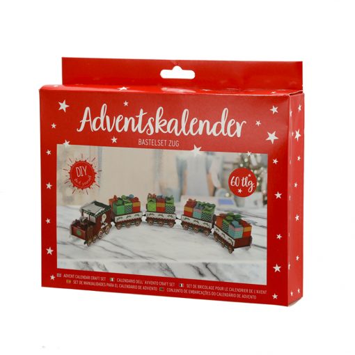 Adventskalender Bastelset "Zug" 60tlg