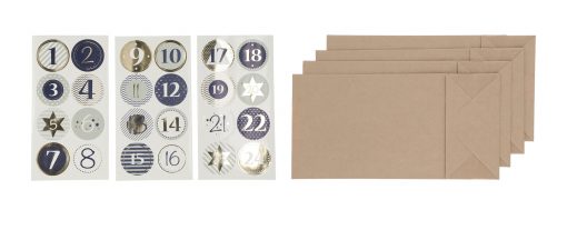 Adventskalender Bastelset DIY 48tlg.