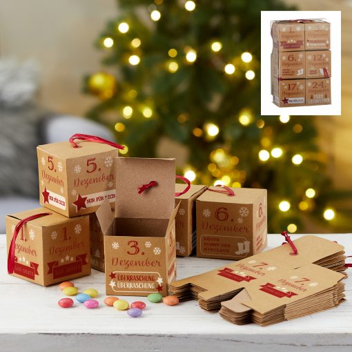 Do-It-Yourself Adventskalender "Box", 24-teilig