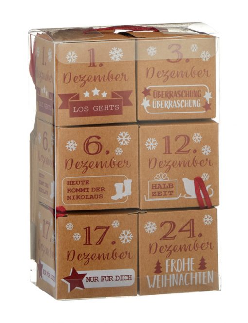 Do-It-Yourself Adventskalender "Box", 24-teilig