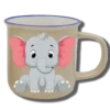 Handgemachte Tasse "Elefant" mit Wunschname