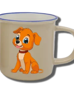 Handgemachte Tasse "Hund" mit Wunschname