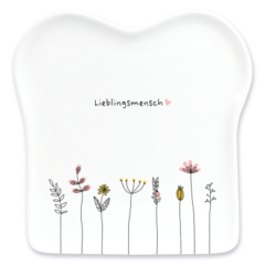 Toastteller "Lieblingsmensch - Blumen"