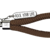 Schlaufen-Schlüsselanhänger "Rock your Life"