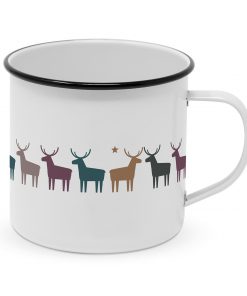 ppd Metall-Tasse "Pure Deers" in Emaille-Optik