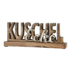 Schriftzug "Kuschelecke" aus Mangoholz