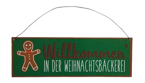 Adventsschild "In der Weihnachtsbäckerei"