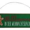 Adventsschild "In der Weihnachtsbäckerei"